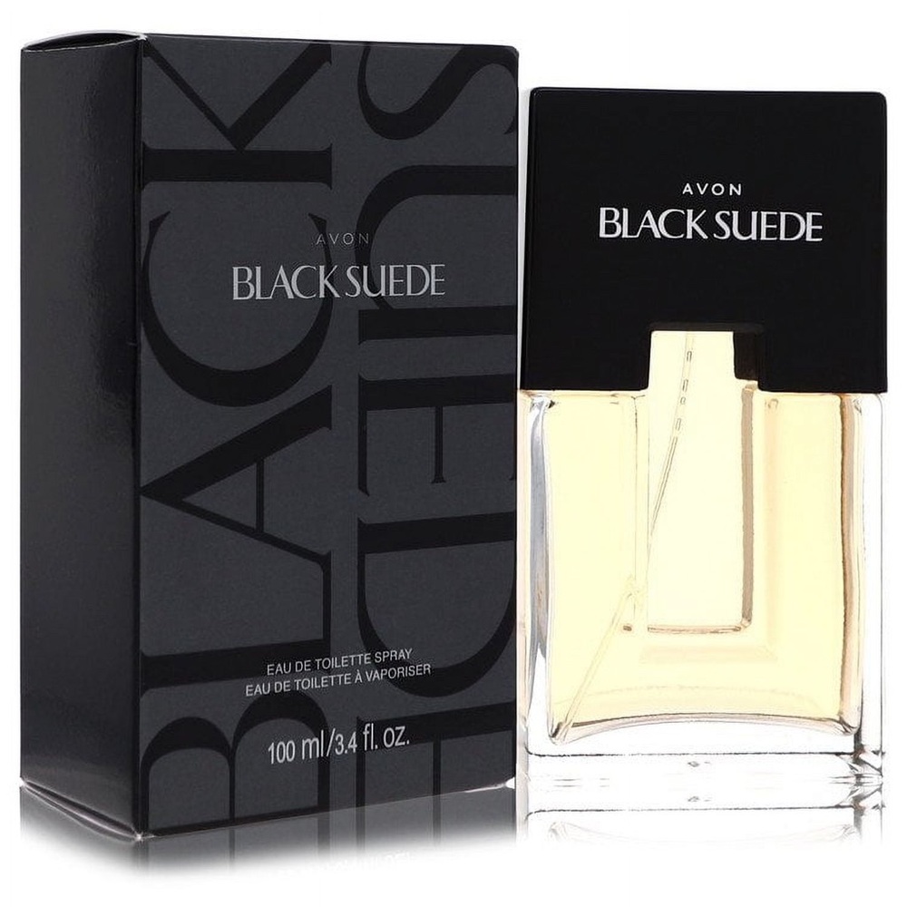 Avon Black Suede Fragrance with Black and Clear Design